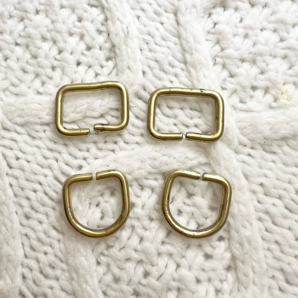 Vintage Coach Hardware Replacement Rings💛 4 Pieces